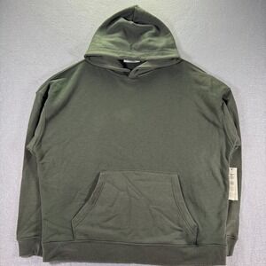 No Boundaries Oversized Hoodie Sweatshirt Mens XL Green Midnight‎ Fleece Comfort